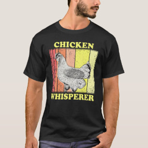 Kippenfluisteraar Retro Vintage Grappige Boerderij T-shirt
