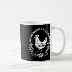 Kippenfokkerij & Jezus prijst Shirt Mannen Wom Koffiemok