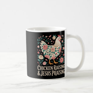 Kippenfokkerij & Kamp; Jezus prijst Shirt voor man Koffiemok