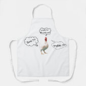 kippengedachte schort (Voorkant)