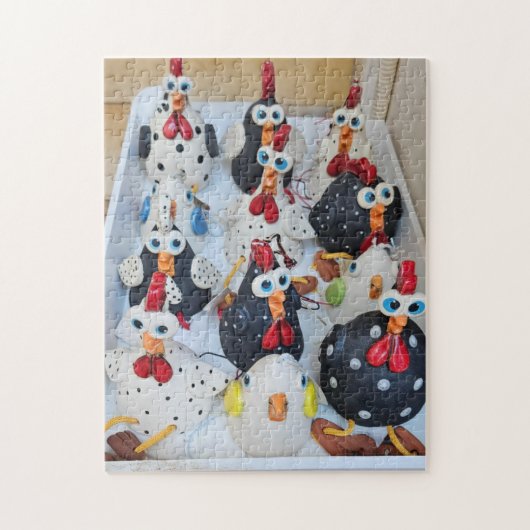 Kippengek Kippen Crew Puzzel, 28 cm x 35,5 cm Legpuzzel (Verticaal)