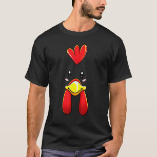 Kippengezicht Kostuum   Hen Kuiken Kinderen Volwas T-shirt