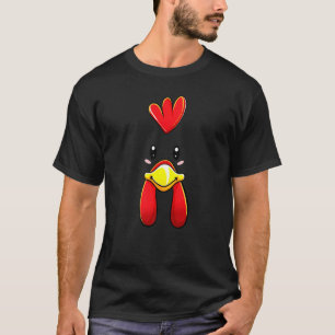 Kippengezicht Kostuum  Hen Kuiken Kinderen Volwass T-shirt