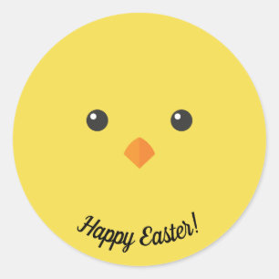 Kippengezicht Ronde Sticker