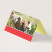 Kippenhanen Hanen Vrolijk Van Ons Alle Kerst Kaart (Achterkant)