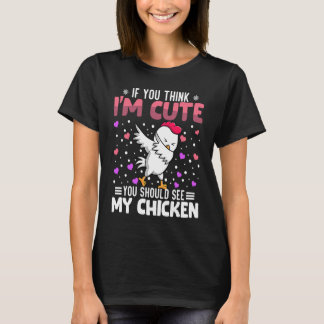 Kippenhart Valentijnsdag Dier Voor Vrouwen Ki T-shirt
