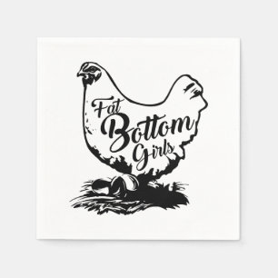 Kippenhoen Fat Bottom Napkin Servet
