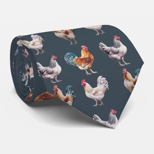 kippenhoen-Stropdas Stropdas (Opgerold)