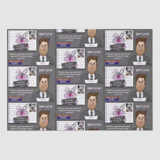 Kippenhok Coup Tissuepapier (Voorkant)