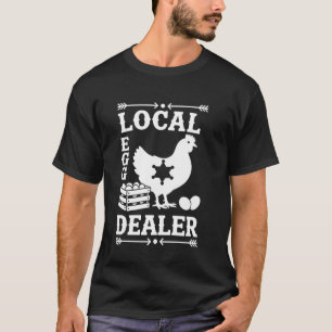Kippenhok Eier Handelaar Retro Boerderij T-shirt