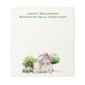 Kippenhok gepersonaliseerd notitieblok (Voorkant)