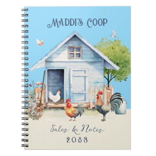 Kippenhok Manager Aangepast Notitieboek (Voorkant)
