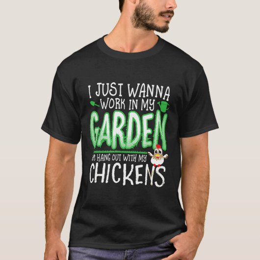 Kippenhok Tuin T-shirt (Voorkant)