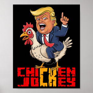 Kippenjockey Trump Grappig Politiek Meme Poster