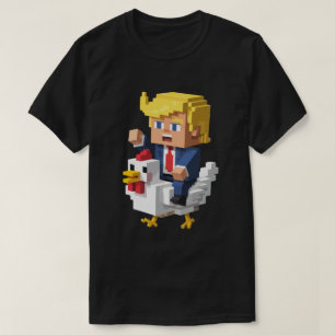 Kippenjockey Trump Grappig Shirt - Satirisch Polit