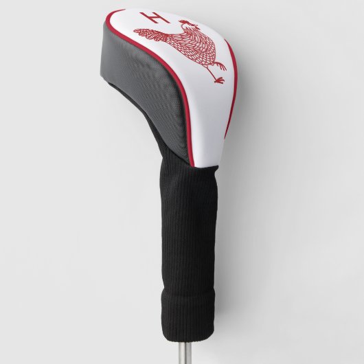 Kippenkip Monogram Initiaal Golfheadcover (Schuin)
