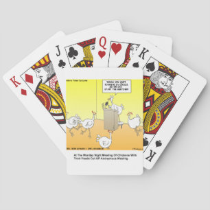 Kippenkop Anonieme Cartoon Cadeaus & T-shirts Speelkaarten