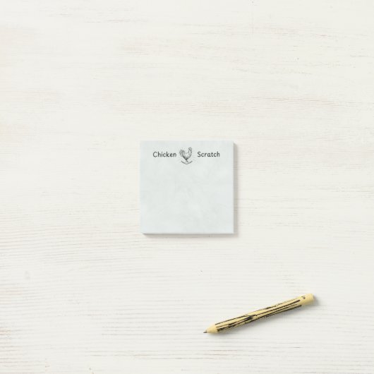 Kippenkrabbel Post-It Notities | Kippen Dame Post-it® Notes (Op bureau)