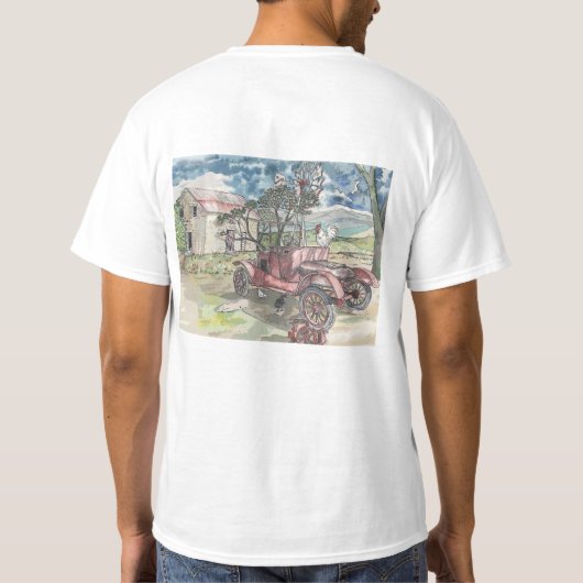 Kippenkrabbel T-shirt (Achterkant)