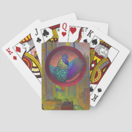 Kippenkring ontwerp pokerkaarten