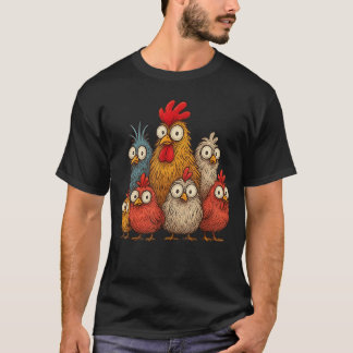 Kippenkunst Gekke Kippen Cadeaus voor Mannen Vrouw T-shirt