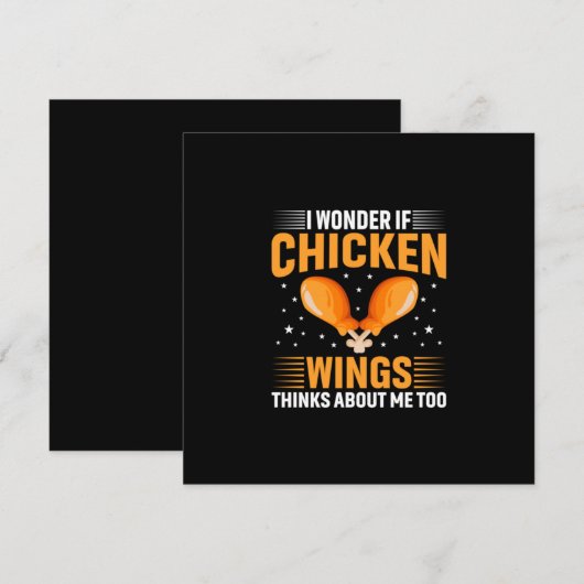 Kippenkunst Kippenvleugel Feestdagenkaart (Voorkant / Achterkant)
