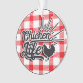 Kippenleven Ornament (voorkant)