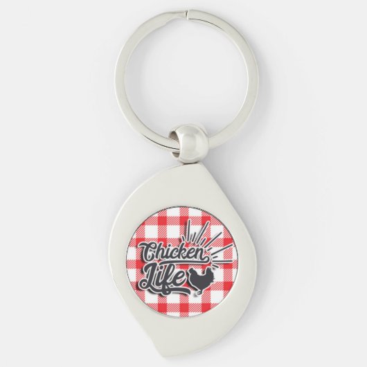Kippenleven Sleutelhanger (Voorkant)