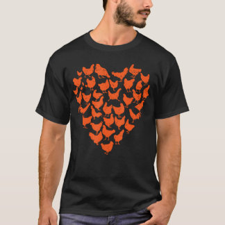 Kippenliefde voor boer die kippen kweekt Boerderij T-shirt