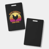 Kippenliefhebber | Beste kippenvader ooit Badge (Voor- en achterkant)