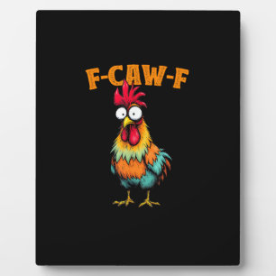 Kippenliefhebber Grappige F-Caw-F Kip Fotoplaat