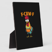 Kippenliefhebber Grappige F-Caw-F Kip Fotoplaat (Zijkant)