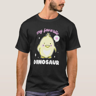 Kippenliefhebber Mijn Favoriete Kleine Dinosaur Pu T-shirt