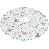 Kippenliefhebbers Bloemen Kerstvakantie Kerstboom Rok (Gekanteld)