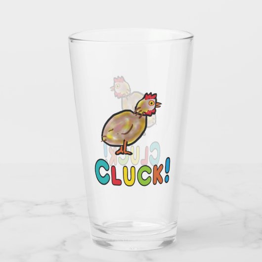 kippenlul glas (Achterkant)