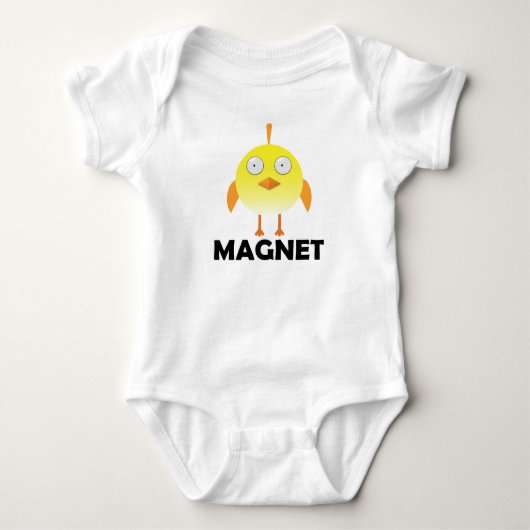 Kippenmagneet - Baby Jersey Bodysuit (Voorkant)
