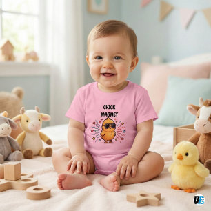 Kippenmagneet Cute Baby Kip met Zonnebril F