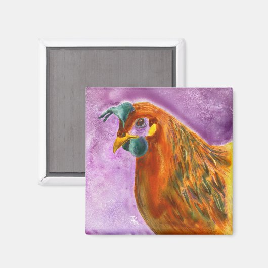 Kippenmagneet - "Henny Penny" Magneet (Voorkant / Achterkant)