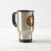Kippenmok Mug Met Een Deuk In Het Hoofd Reisbeker (Voorkant links)