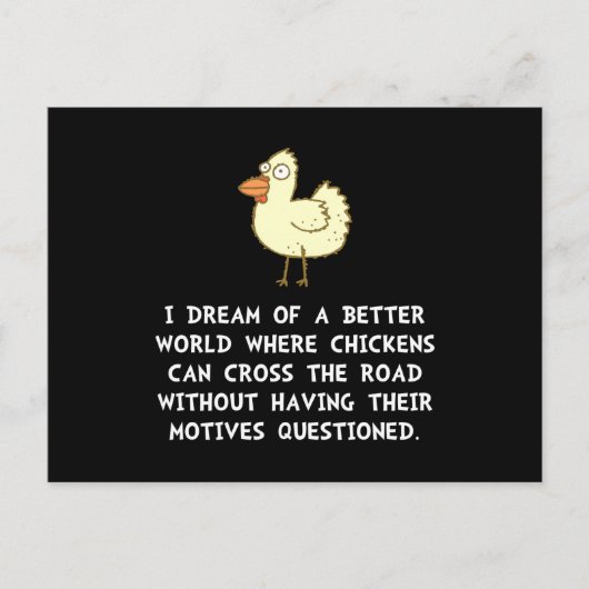 Kippenmotieven Briefkaart (Voorkant)