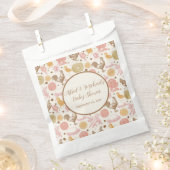  kippennest & bloemig Baby shower Bedankzakje (Geknipt)