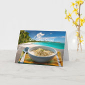 Kippennoedelsoep krijgen goed Kaart (Gele Bloem)