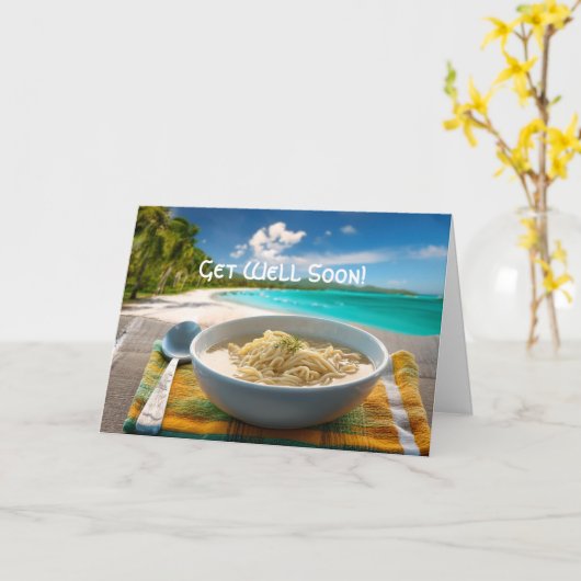 Kippennoedelsoep krijgen goed Kaart (Gele Bloem)