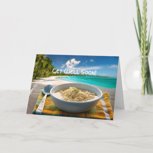 Kippennoedelsoep krijgen goed Kaart (Voorkant)