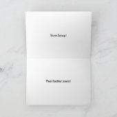 Kippennoedelsoep krijgen goed Wenskaart Kaart (Binnen)