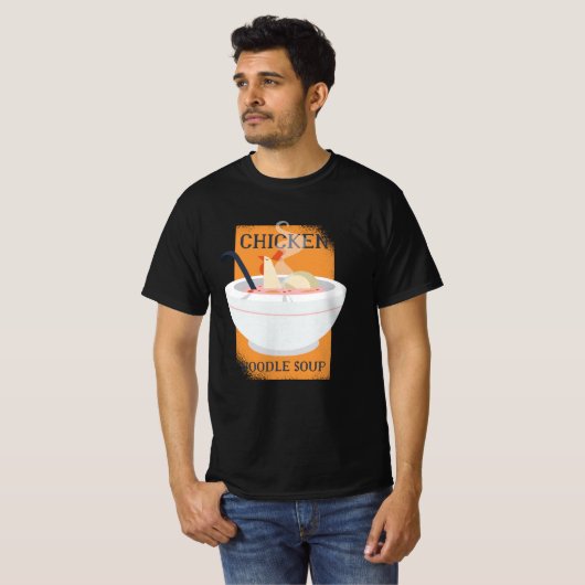 Kippennoedelsoep T-shirt (Voorkant volledig)