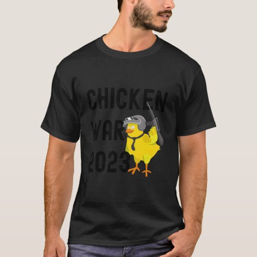 Kippenoorlog 2023 De Strijd Der Kippen T-shirt (Voorkant)