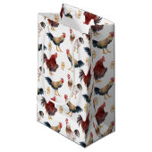 Kippenpatroon Dierlijk Boerderij Klein Cadeauzakje (Voorkant Gekanteld)