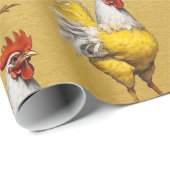 Kippenpatroon Verpakkingsdocument Cadeaupapier (Rol Hoek)