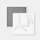 kippenpootjes magneet (Voorkant / Achterkant)